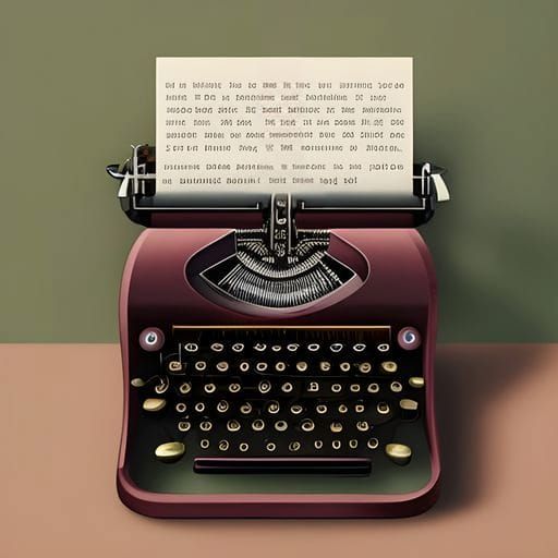 Typewriter AI Generated Artwork NightCafe Creator