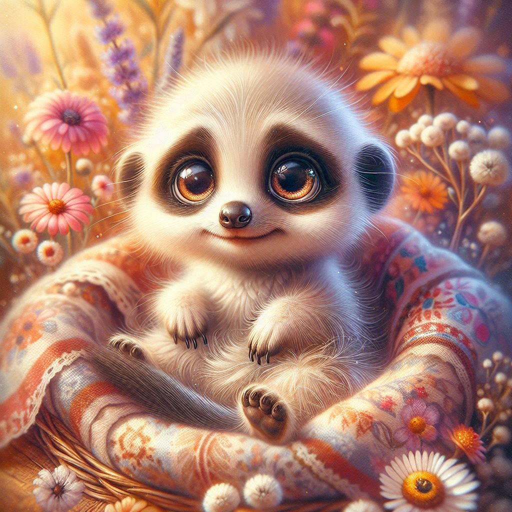 The baby meerkat
