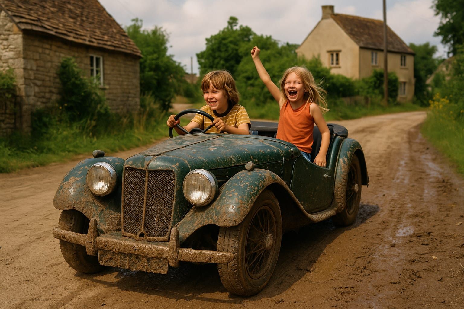 Muddy ride goes crazy!