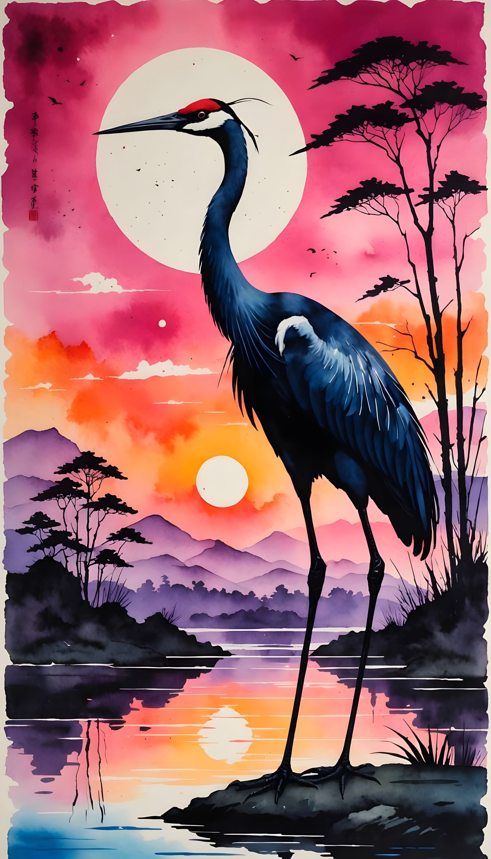 A Graceful Crane  by @Mister