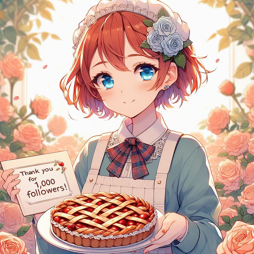 🥧Thank you for 1,000 followers!!!🍎