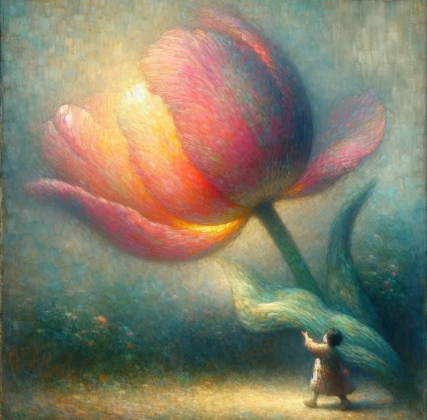 Picking tulips