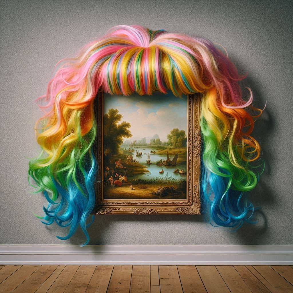 Dutch Masters Wearing Rainbow Wigs