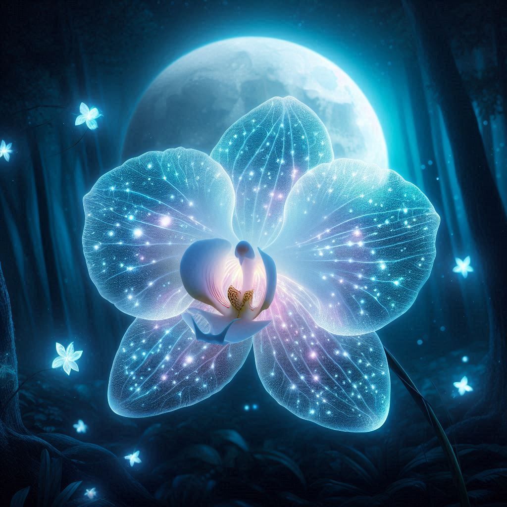 Glowing Orchid of the Moon