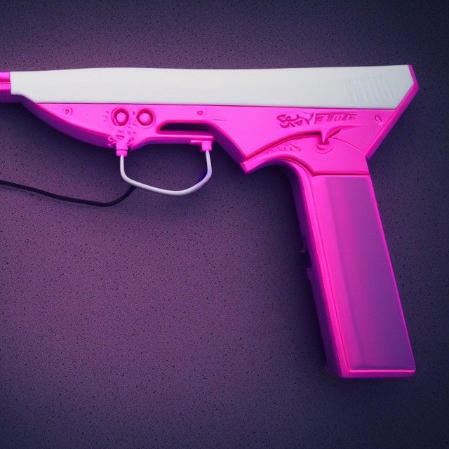 Futuristic handgun