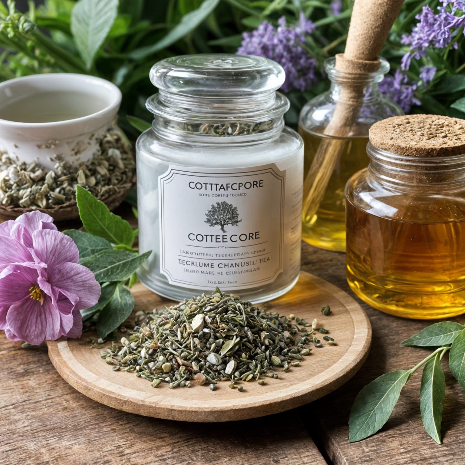 Whimsical Cottage Apothecary in Serene Tranquility