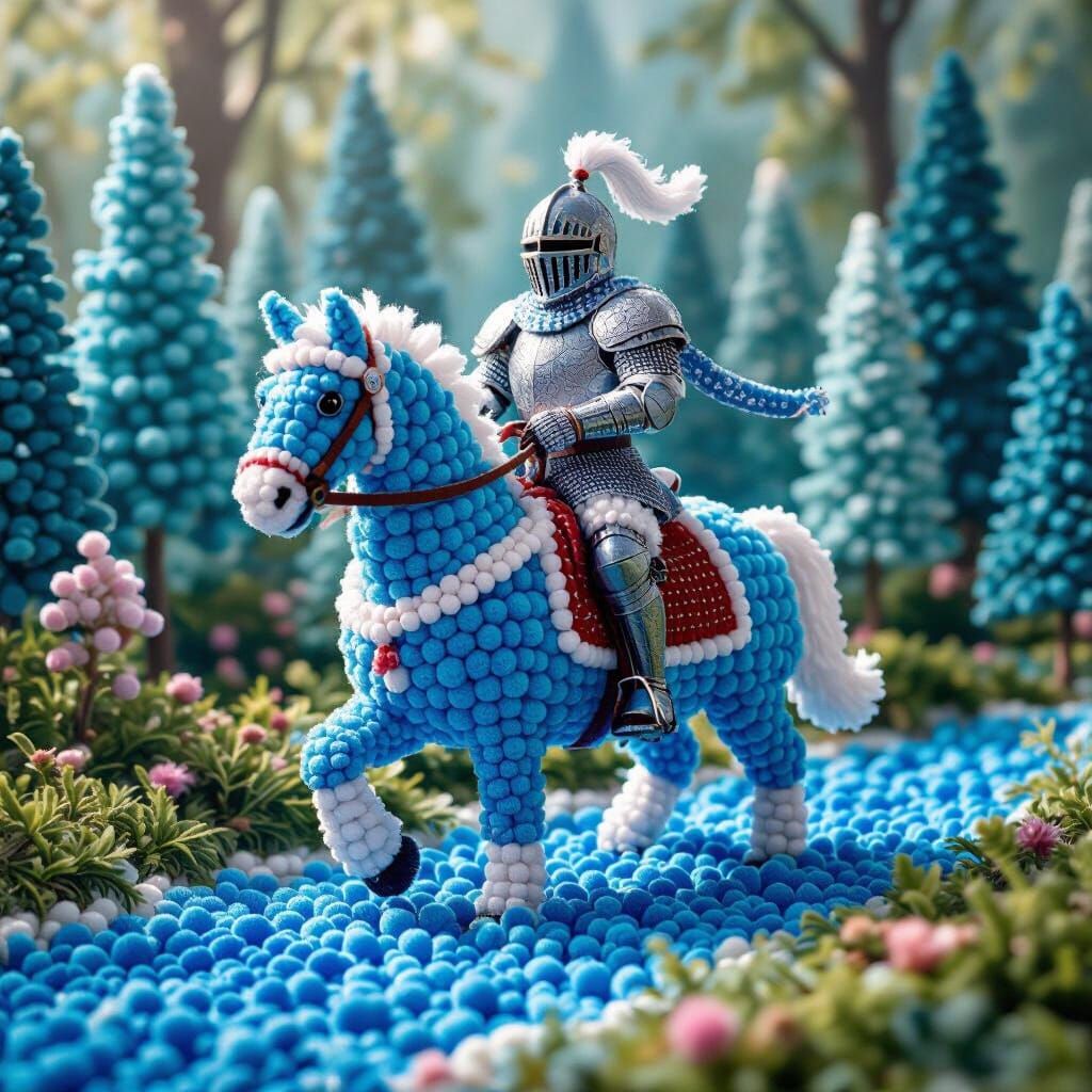 Pom Pom Knight Rides Through Pom Pom Forest