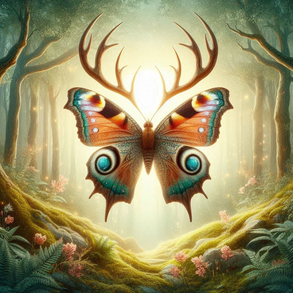 Butterfly with Antlers