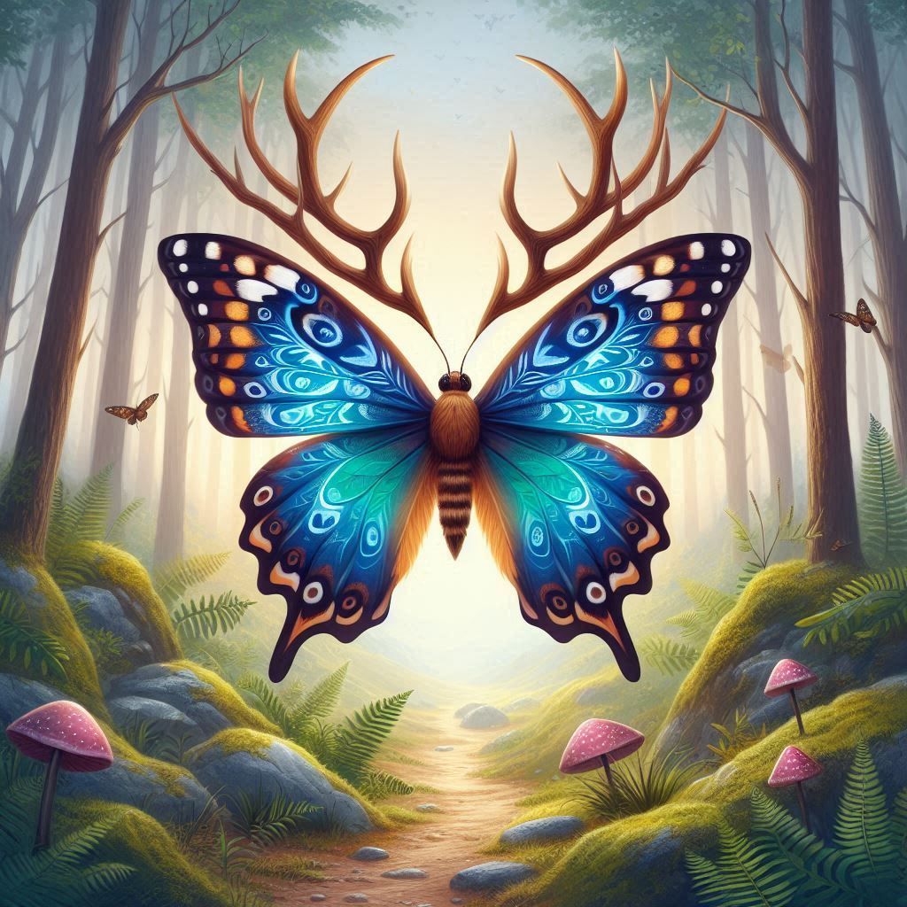 Butterfly with Antlers