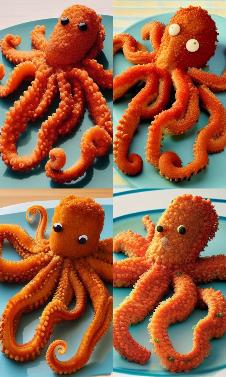 Breaded Octopus AI Generated Artwork NightCafe Creator