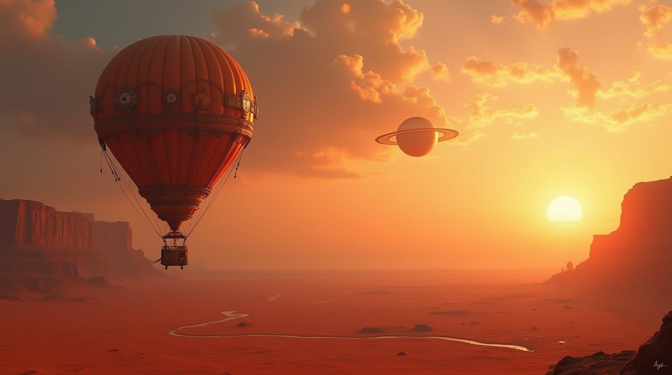 Balloon on a remote moon