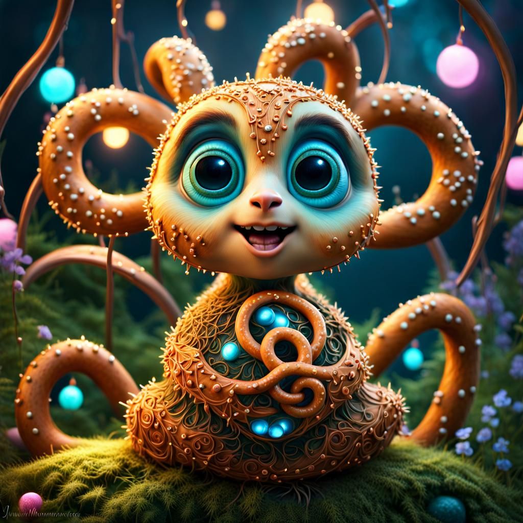 Pretzel Person - Fae Pretzel Creature   by @Terri Tales