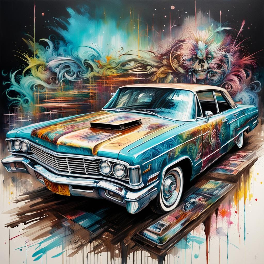 Lowrider - graffiti - AI Generated Artwork - NightCafe Creator