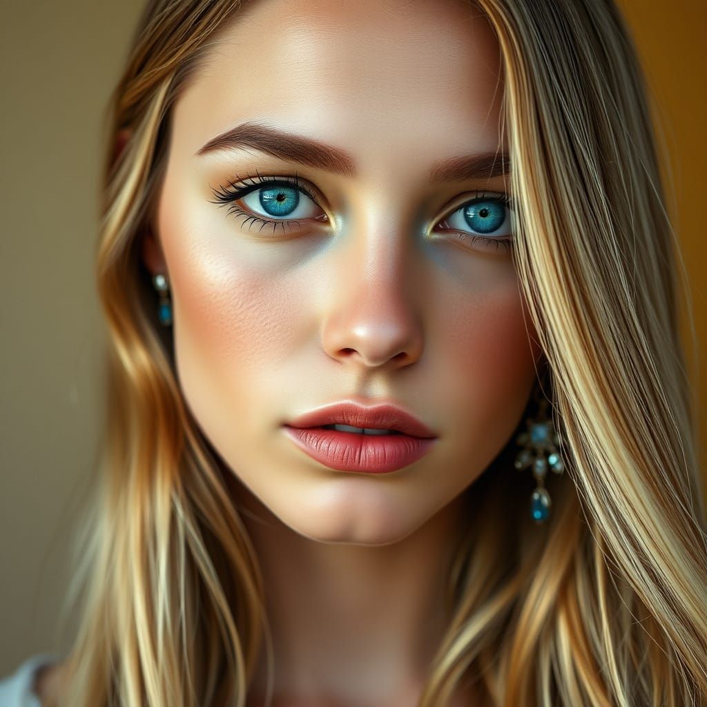 Enchanting Portrait of a Young Woman in Soft Focus