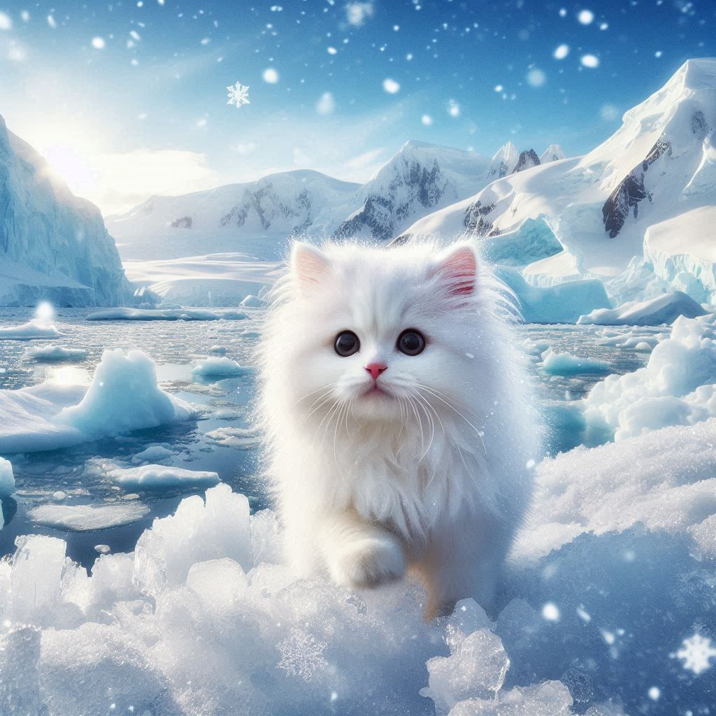Antarctic cat animation