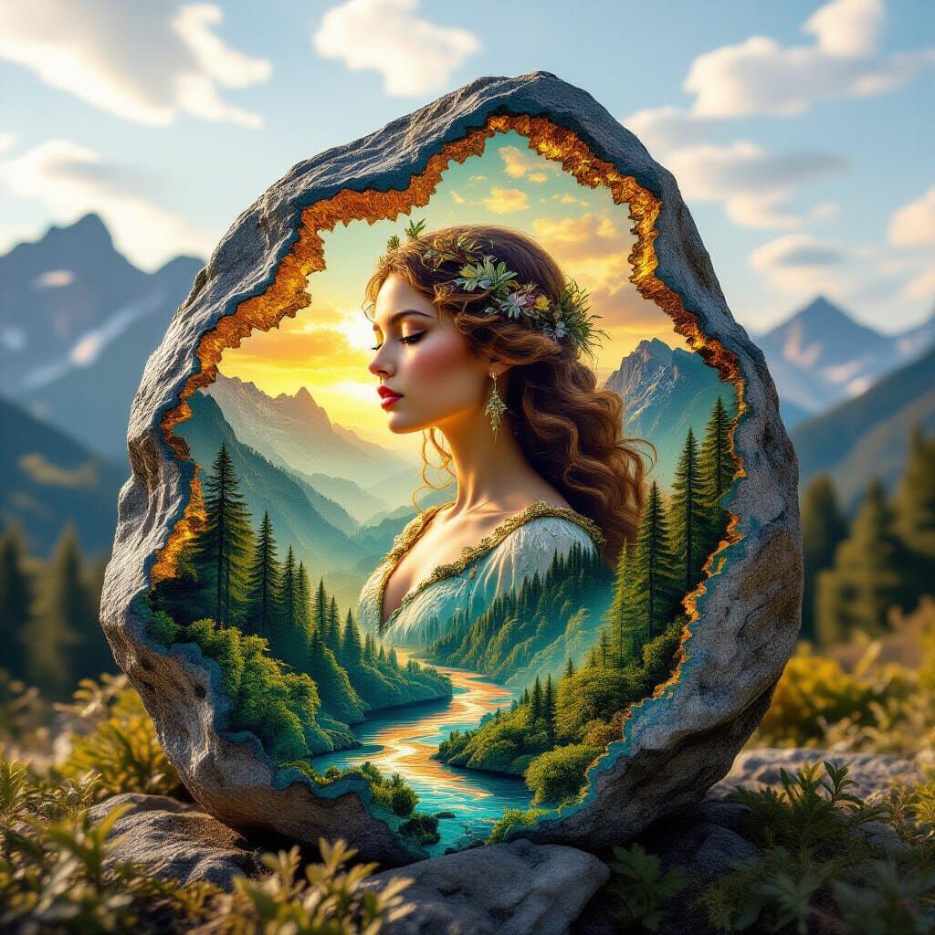 The stone conceals the secrets of age-old dreams,Memories whisper in every moss-covered corner.  by @Elena