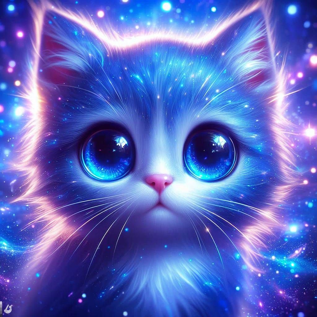 Cosmic Kitten - AI Generated Artwork - NightCafe Creator