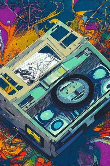 cassette tapes and player!