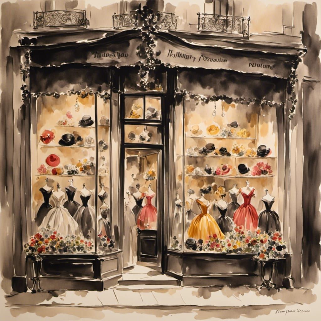 Parisian millinery shop