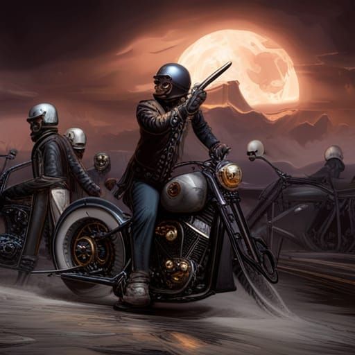 skeleton bikers of darkness