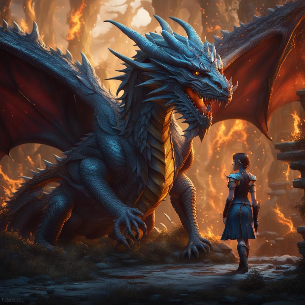 A dragon girl
