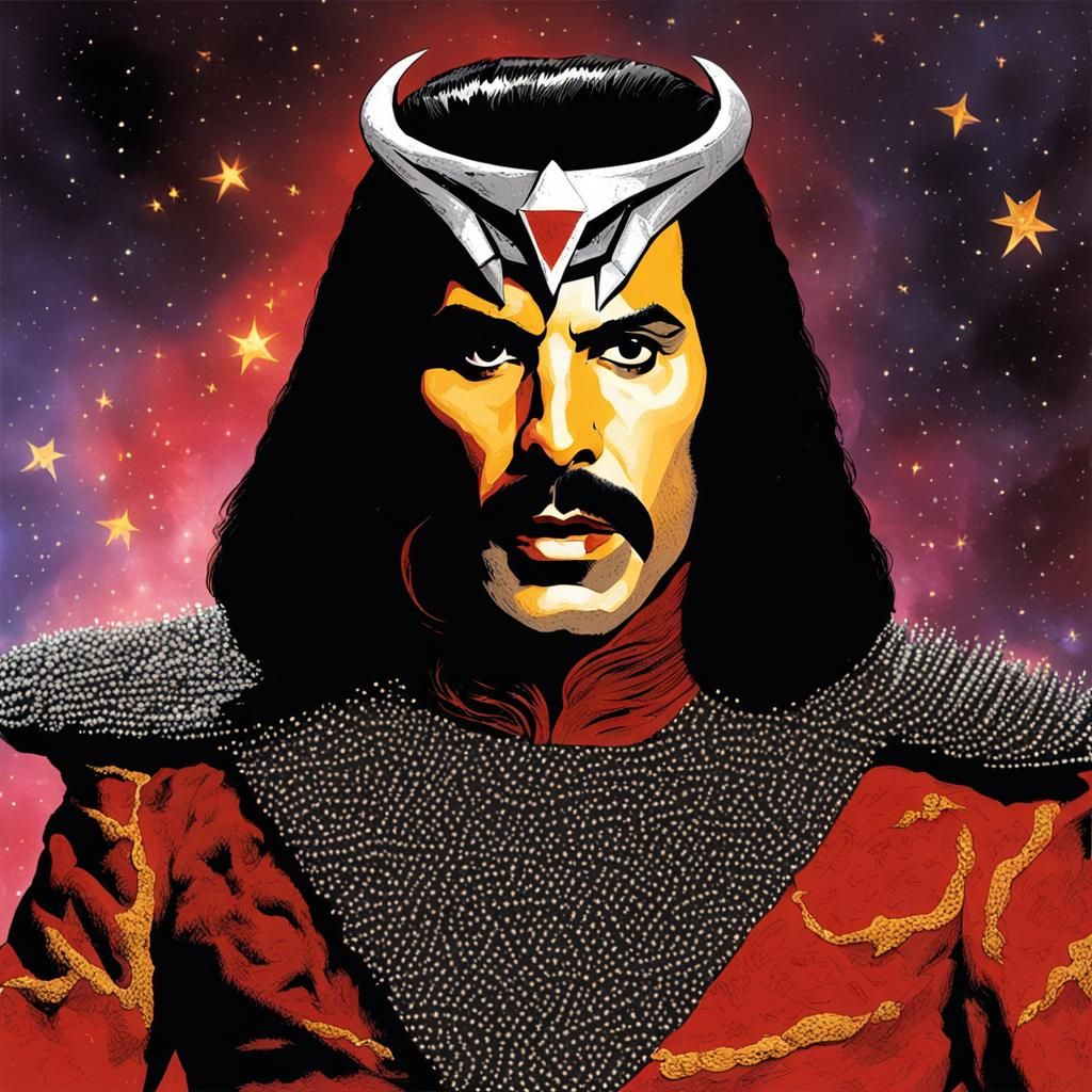 Freddie Mercury as a Klingon