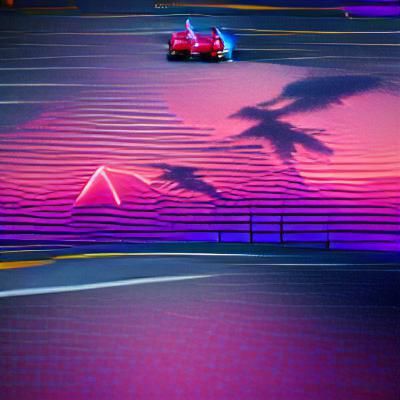 Outrun aesthetics