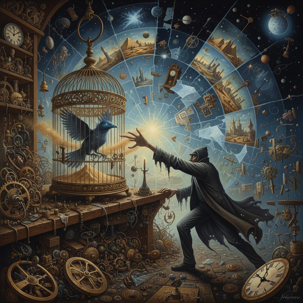 An ornate birdcage  by @Midnight Shadow Dezinez