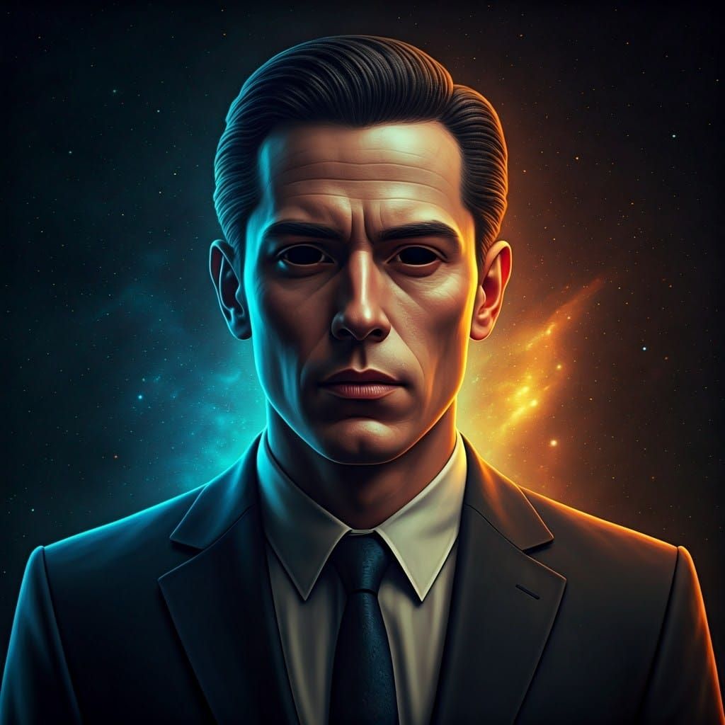 man in space