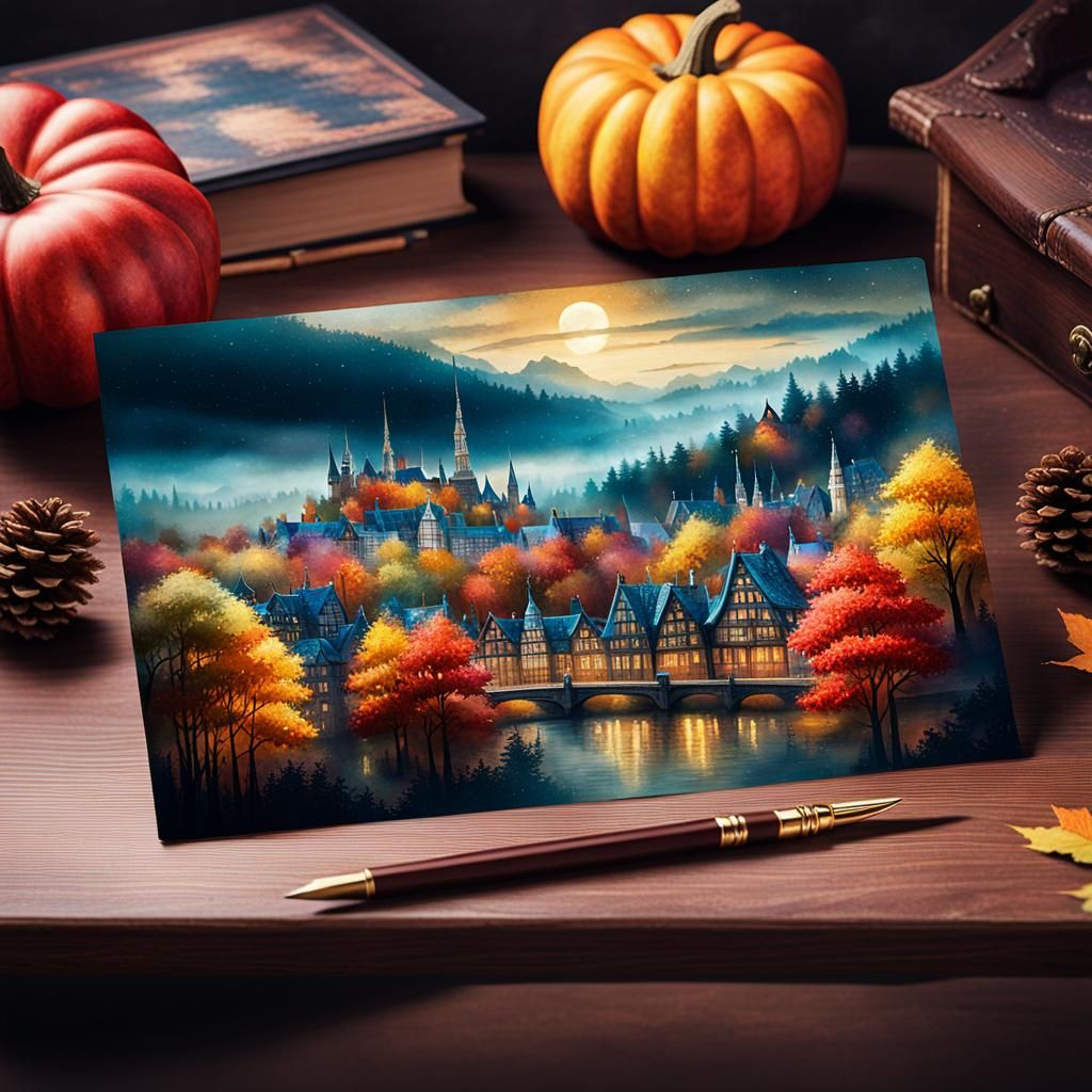 Autumnal postcard