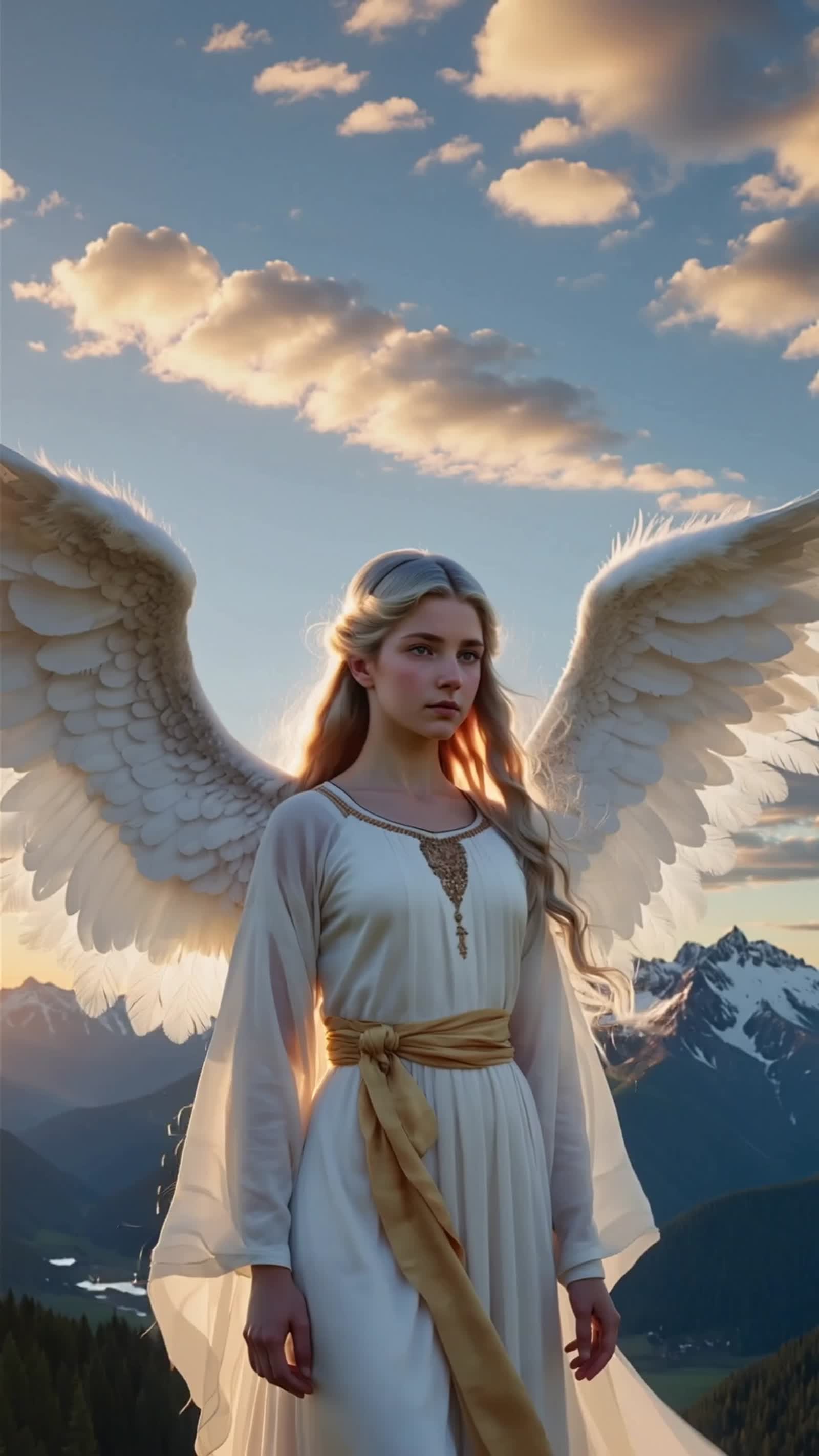 Ein Engel auf Erden,himmlisch schön.Majestätisch glanz und strahlend schön