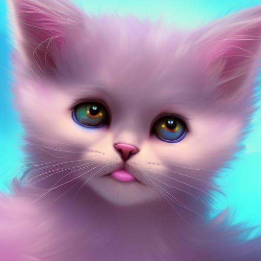 a cute and fluffy kitten - AI Generated Artwork - NightCafe Creator
