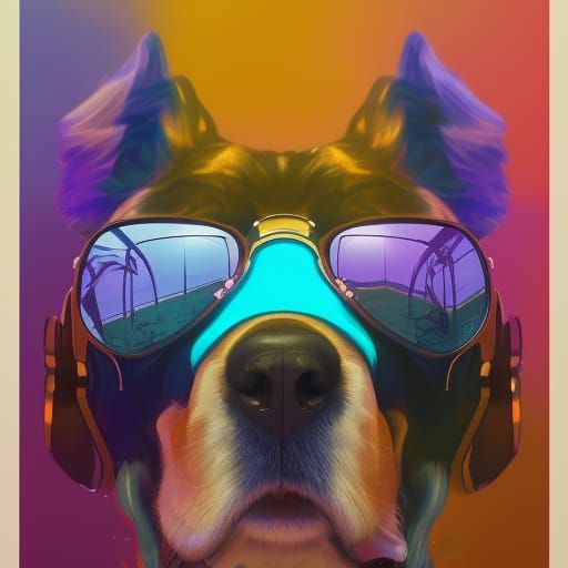 sunglass 
dog