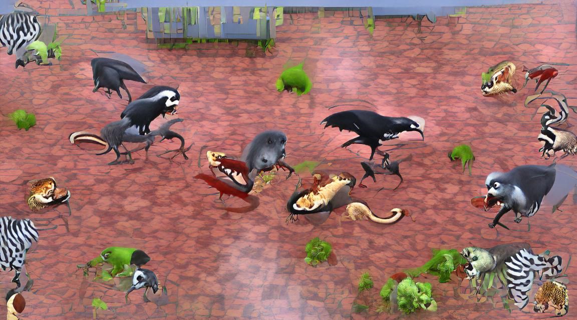Ravenous animals