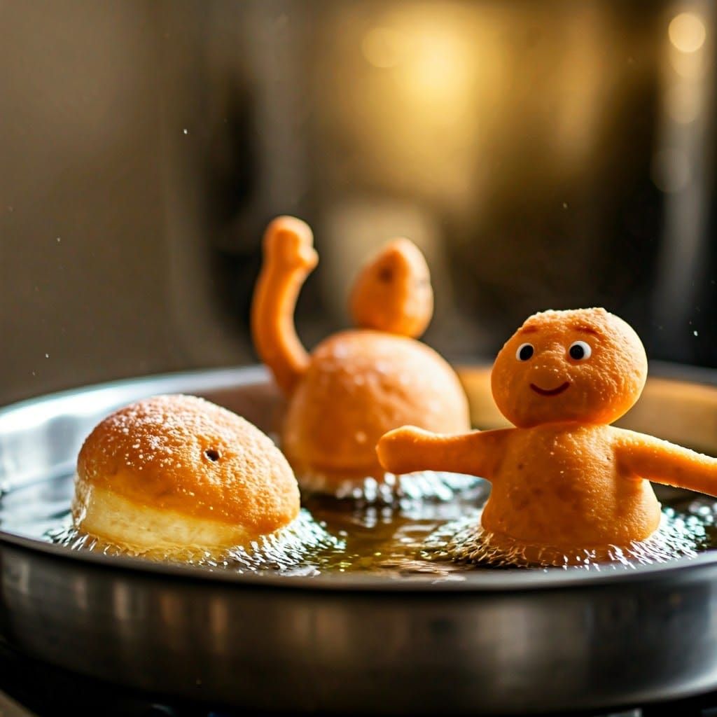 Sufganiyot Dance in Golden Oil