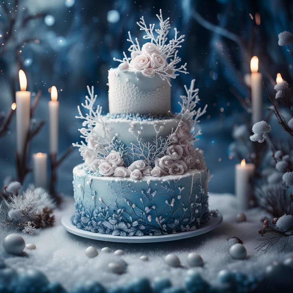 Winter (wedding cake) is coming    by @Mr Doodle