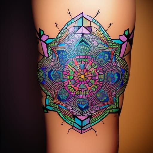 Kaleidoscope Tattoo AI Generated Artwork NightCafe Creator