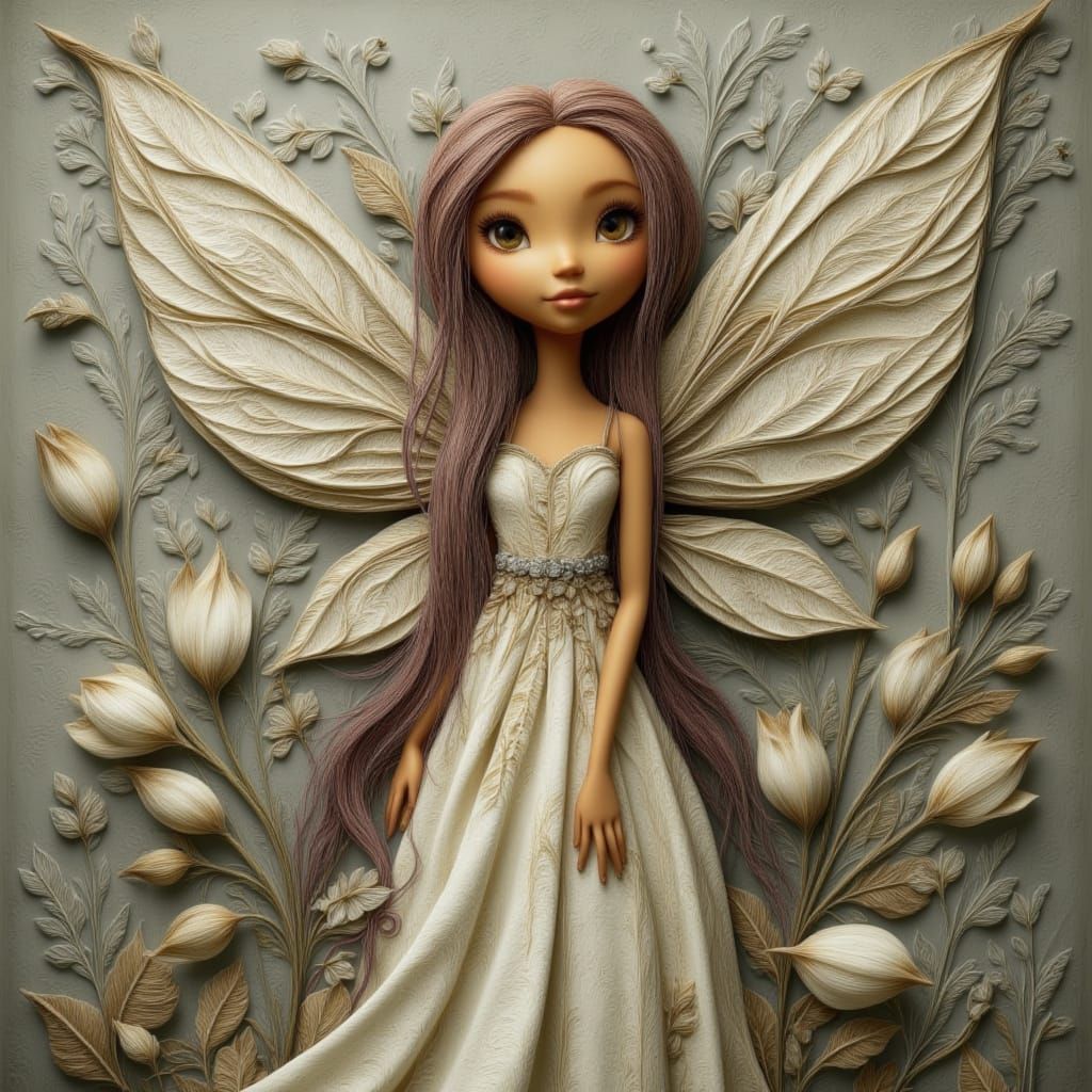 <lora:FantasyFiligree:1.0> Cute fairy with stunning wings, cheeky, cute, whimsical, anatomically correct wings, filigree, fantasy