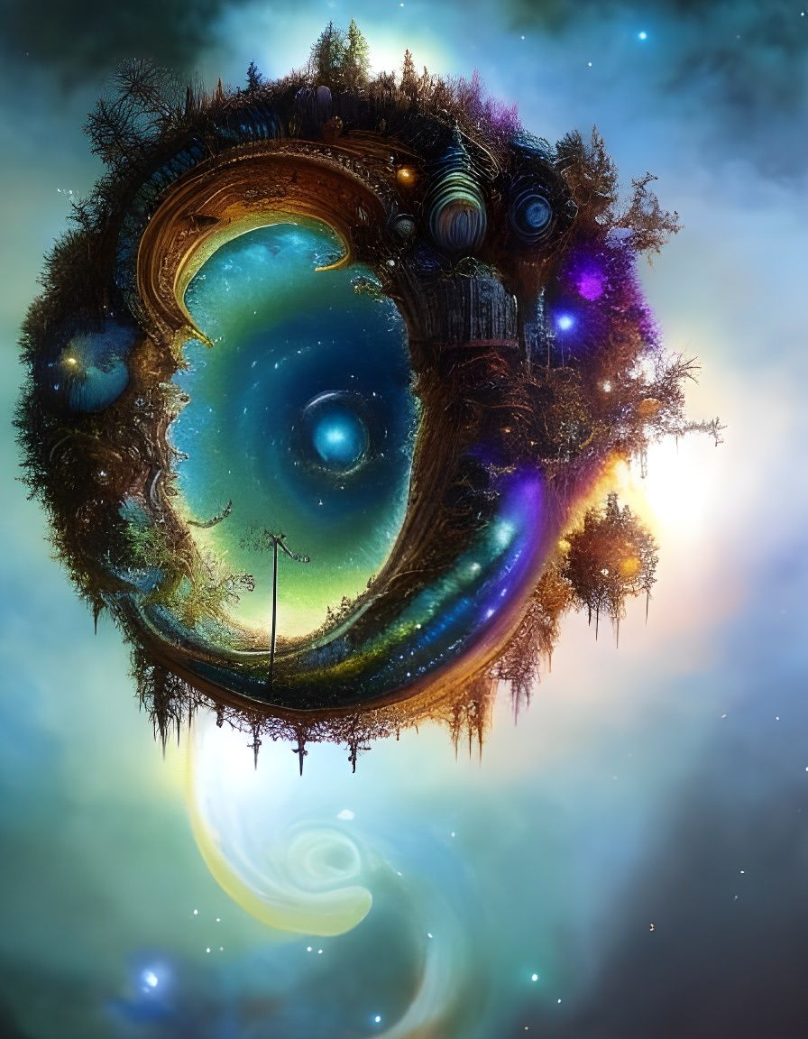 Planetary Inversion - AI Generated Artwork - NightCafe Creator