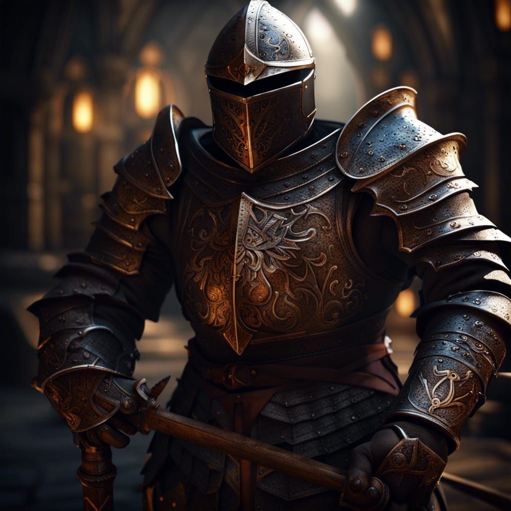 medieval knight  by @MYNAMEISJEFF