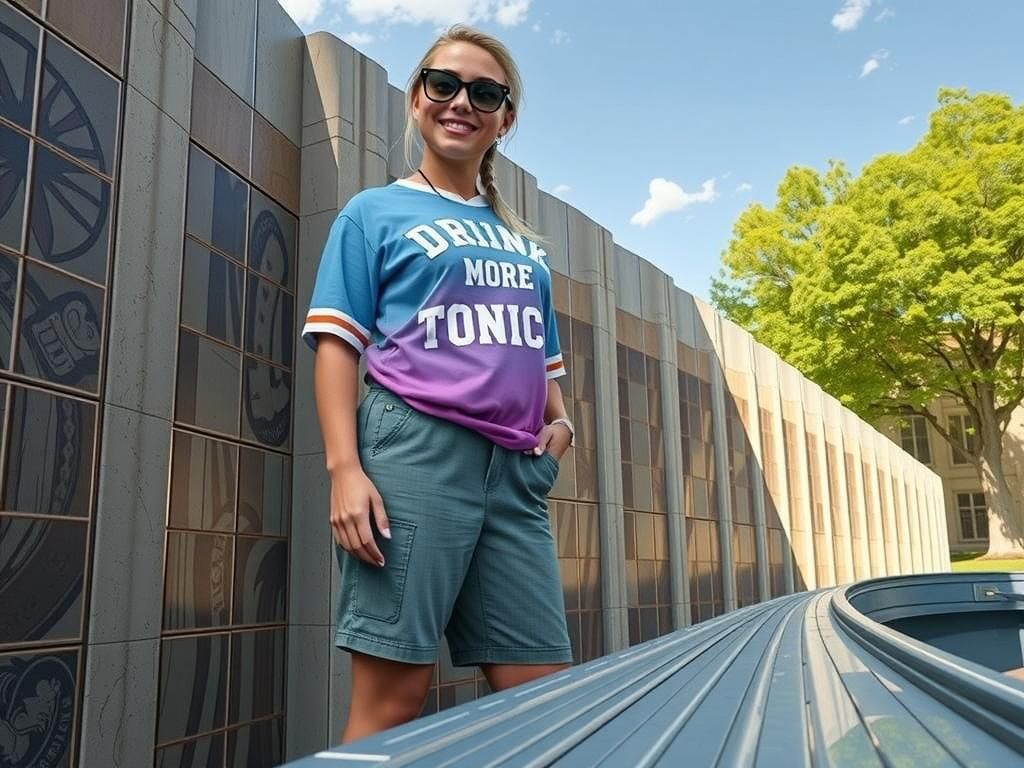 Carly on campus 😁