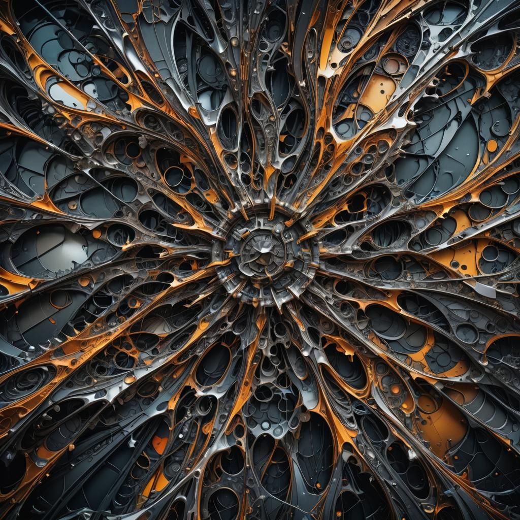 Hyperrealistic Abstract Image with Intricate Details