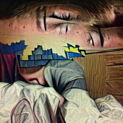Too tired to fall asleep