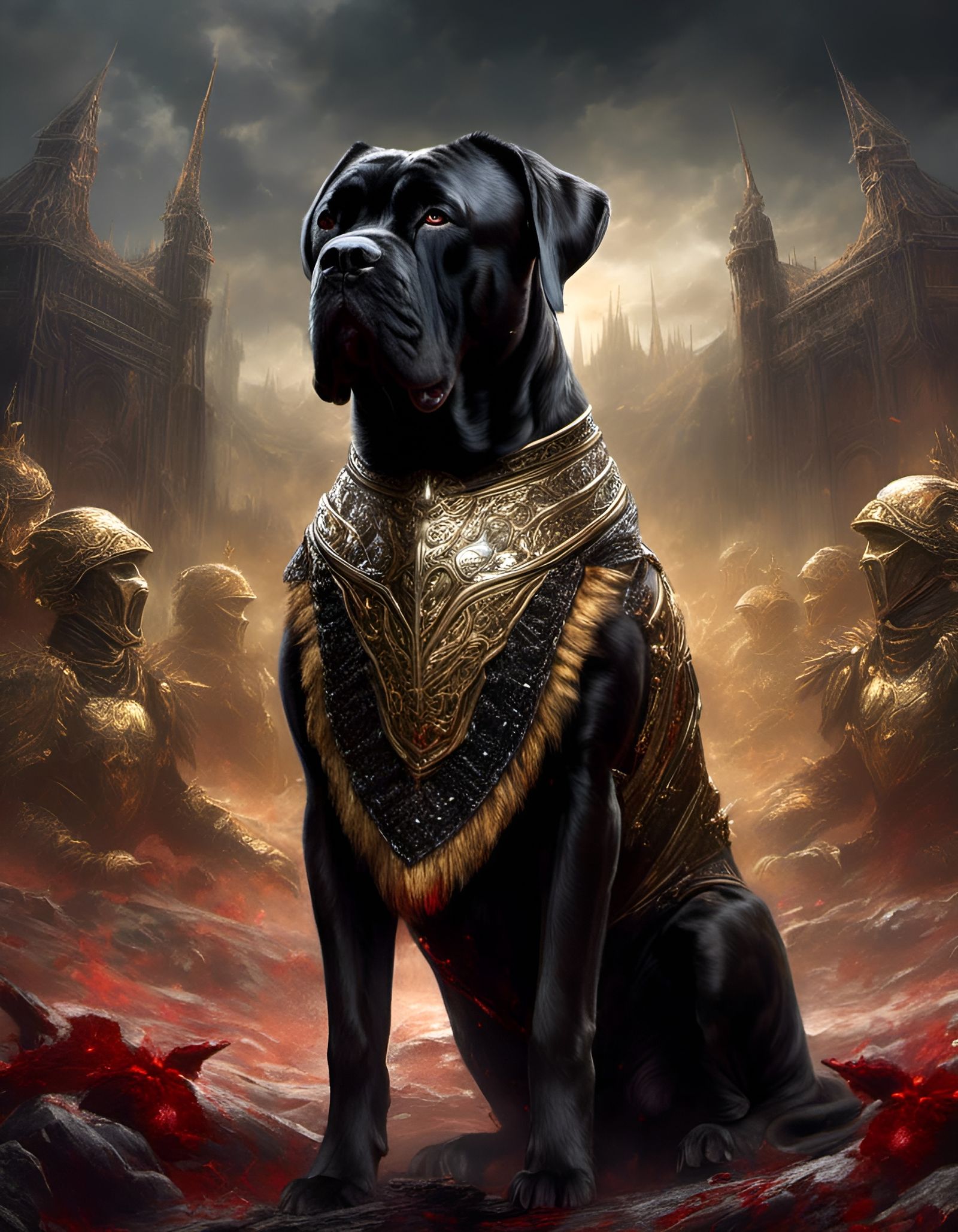 Black Cane Corso - AI Generated Artwork - NightCafe Creator