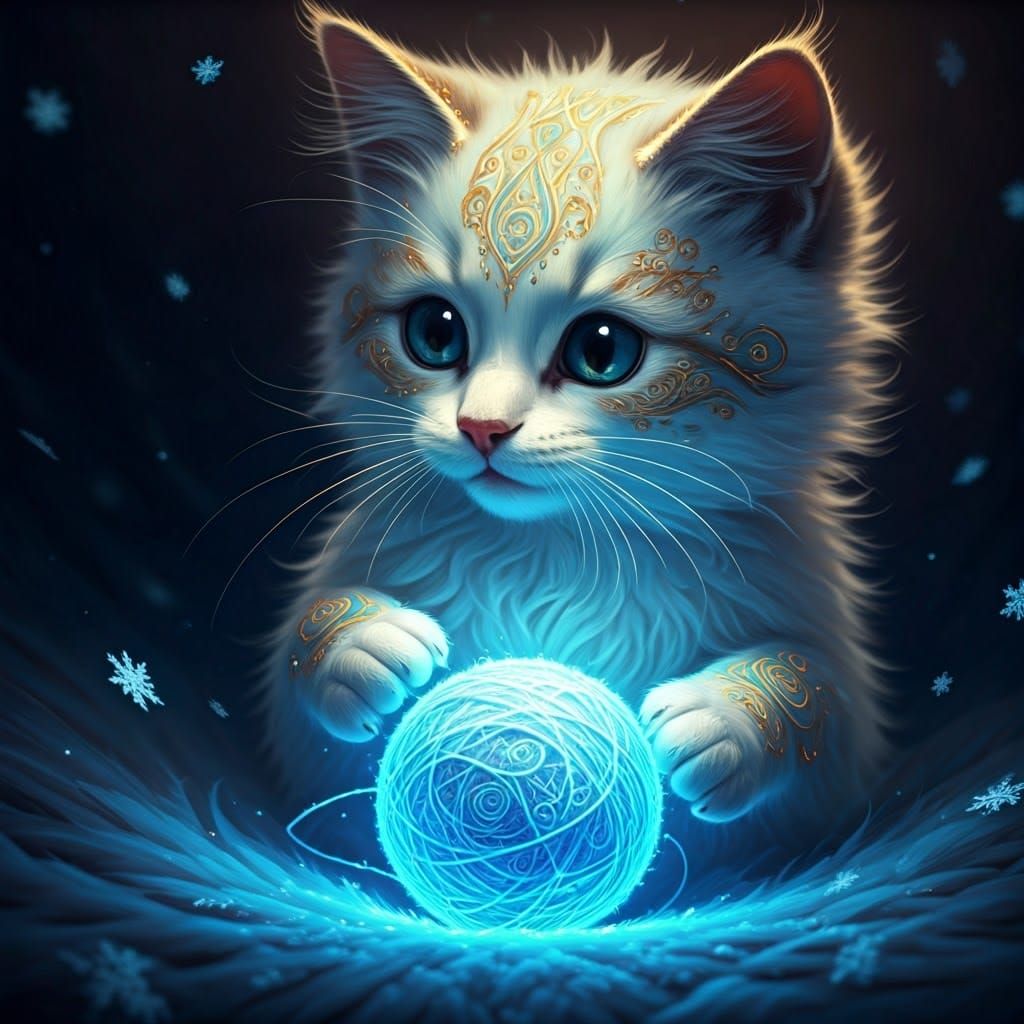 Ball of fur and magic  by @Dreamstar