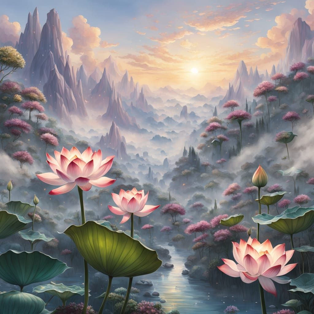 lotus flower  by @jk
