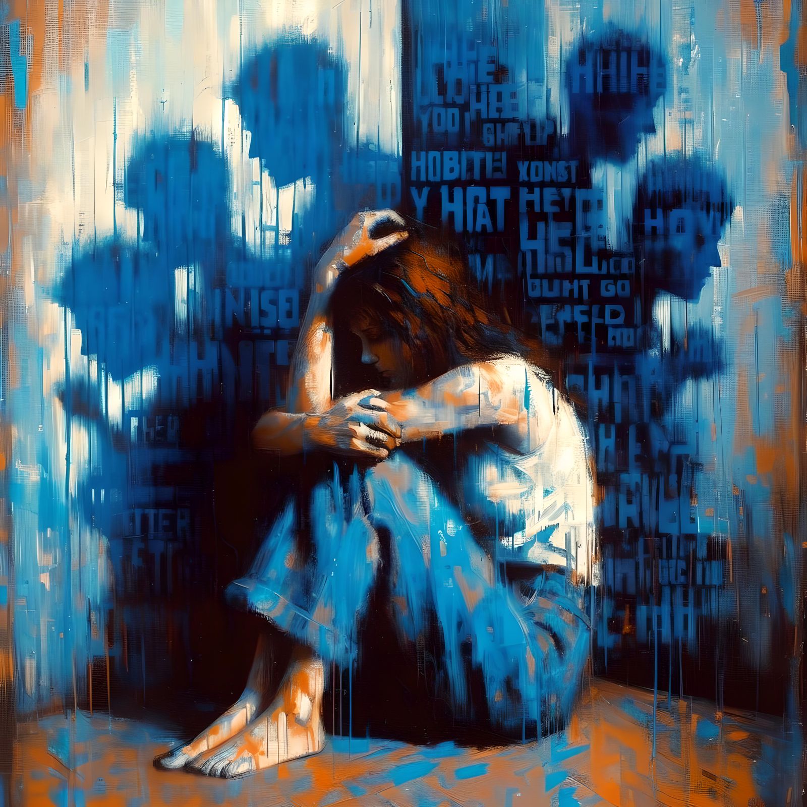 The corner of the room