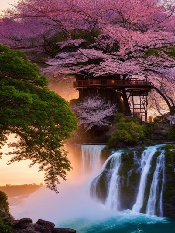 Cherry Blossom Falls