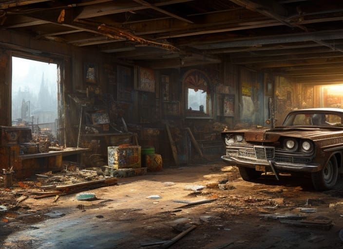 Forsaken Garage  by @Dreammaker