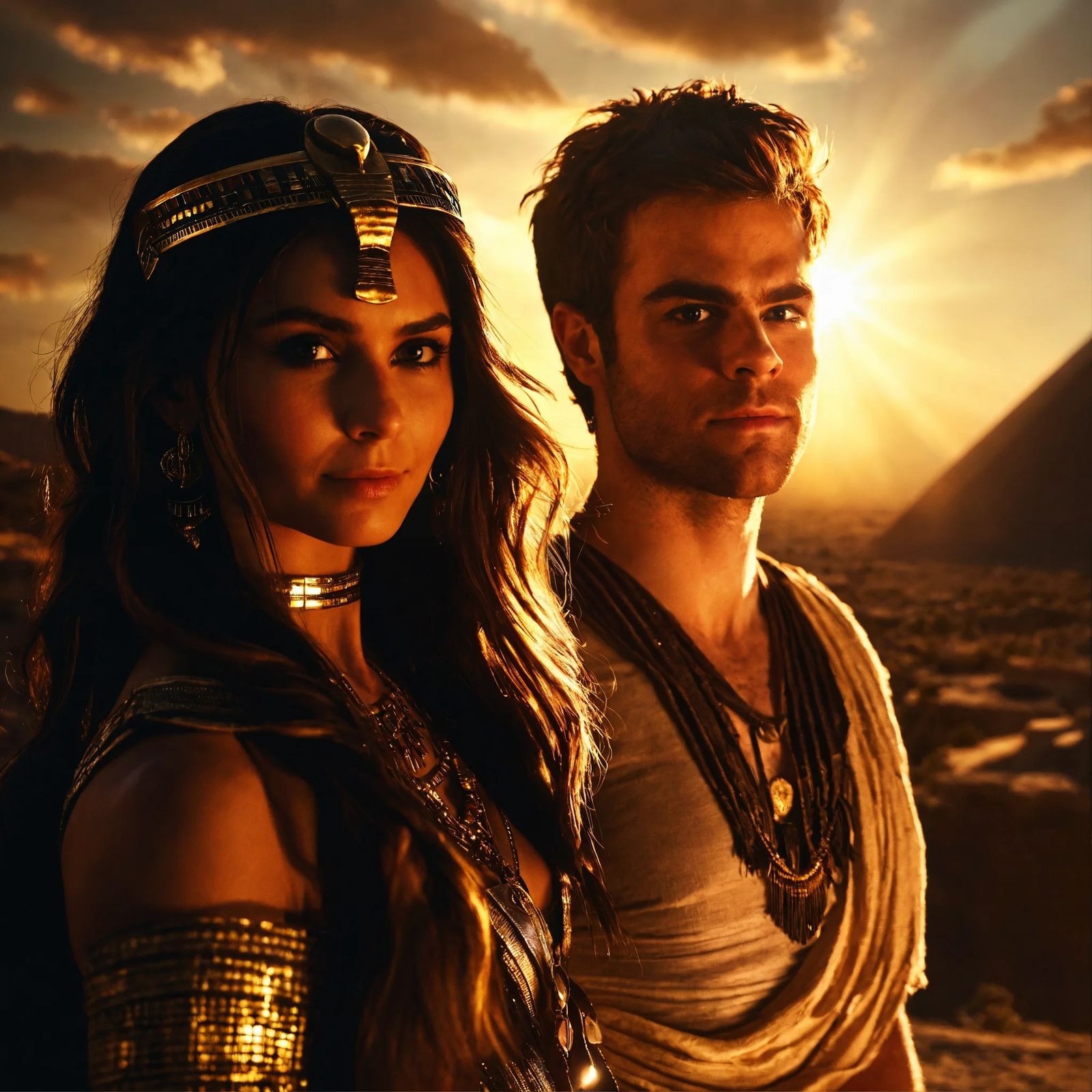 Selena and Matthew, Ancient Egypt time